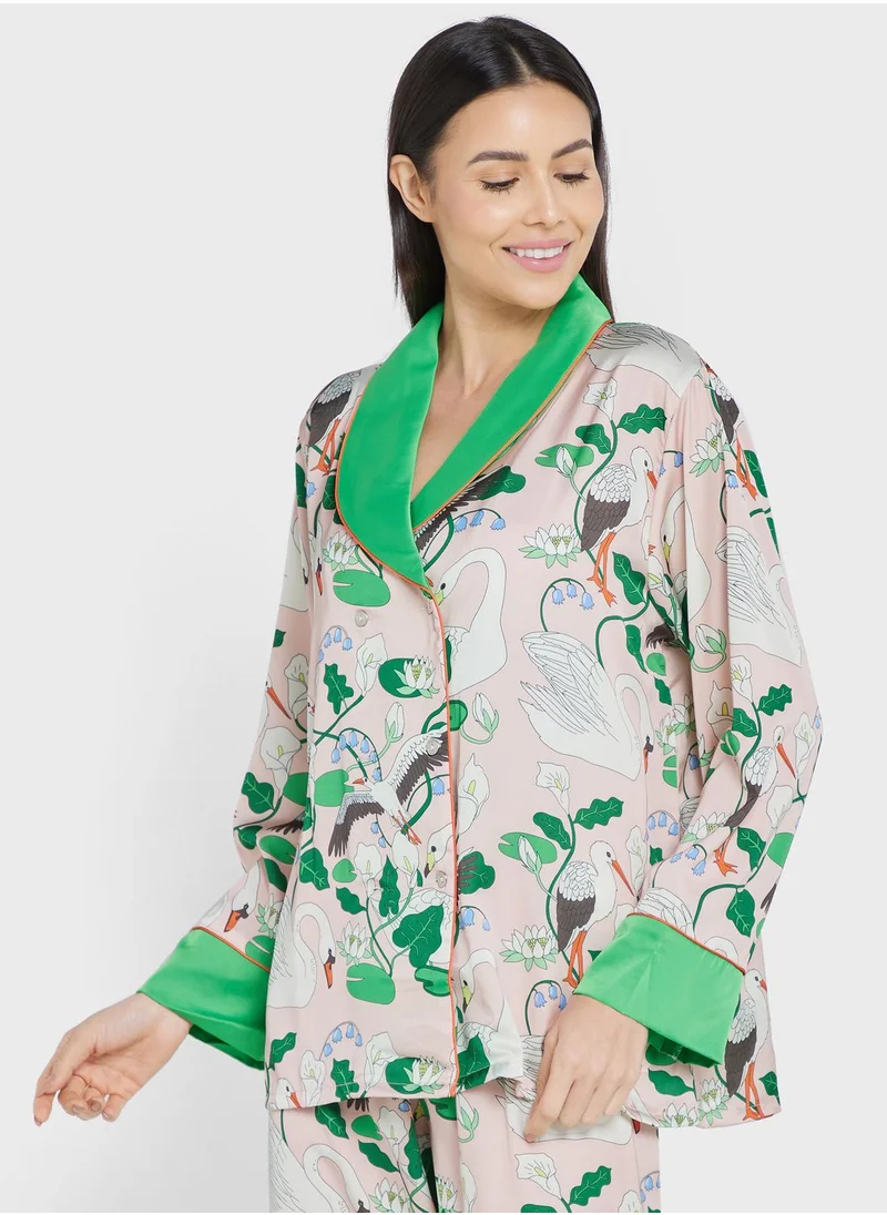 Khizana Printed Pyjama Set