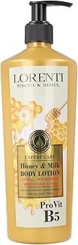 لوريتي كريم الجسم لوشن حليب العسل لوشن الجسم مغذي للغاية متعدد الفيتامينات 400 مل
