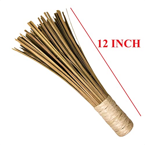 Bridge2shopping Bamboo Wok Broom, Pot Brush for Home and Commercial Use, 12 Inch, Brown - Image 2