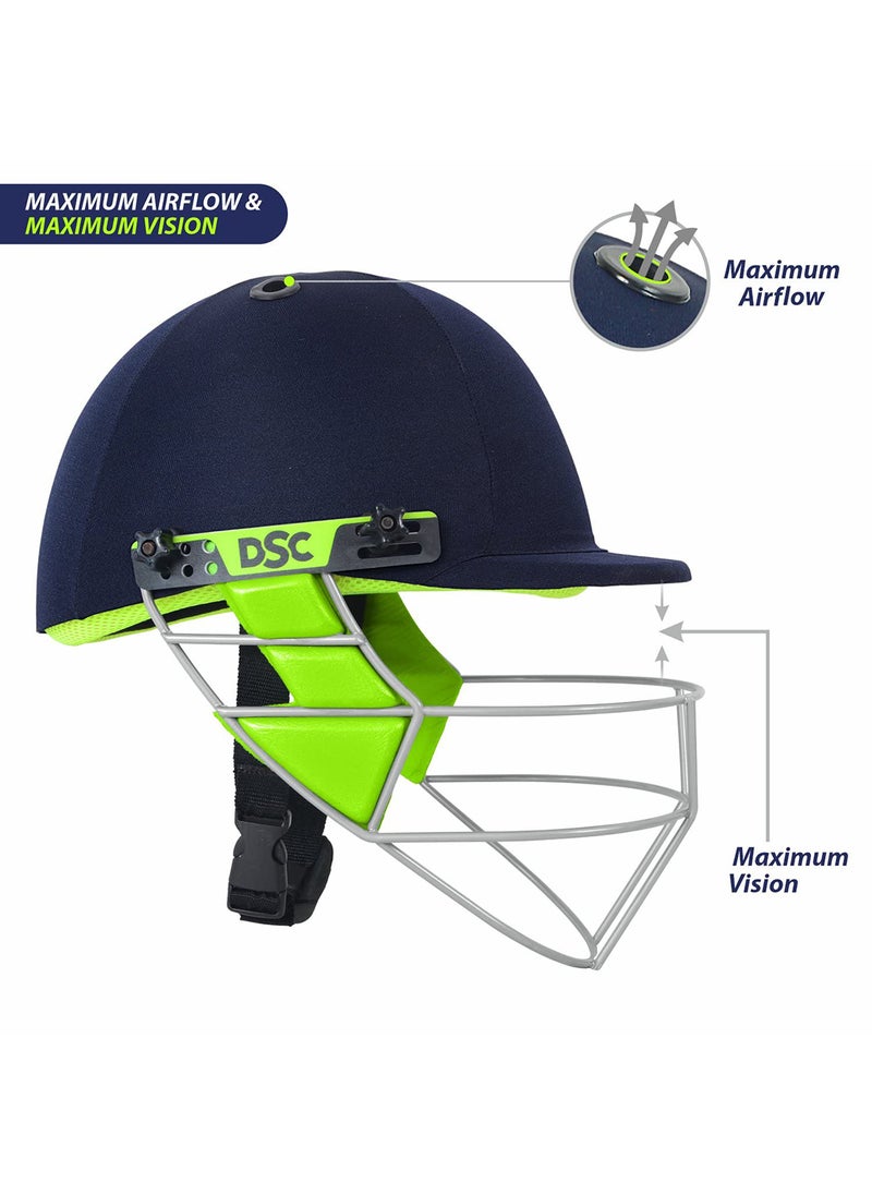 DSC Vizor Cricket Helmet Small (Navy)  - Image 3