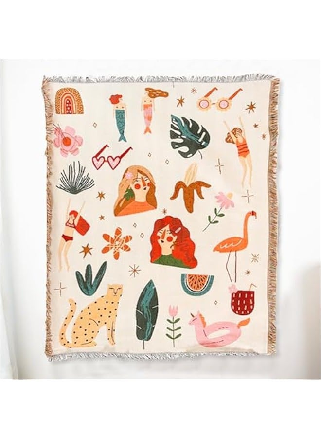 Nordic style sofa blanket single chair tiger recliner home decoration dust cover sofa cover camping blanket net celebrity tapestry - Image 2