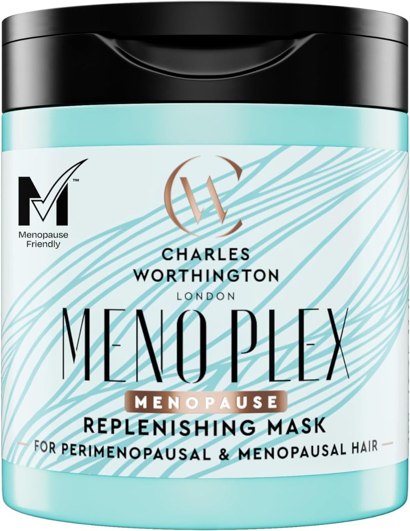 Charles Worthington MenoPlex Menopause Replenishing Mask Deep Conditioner for Dull Dry Hair Moisturising Hair Mask for Menopausal Hair 150ml