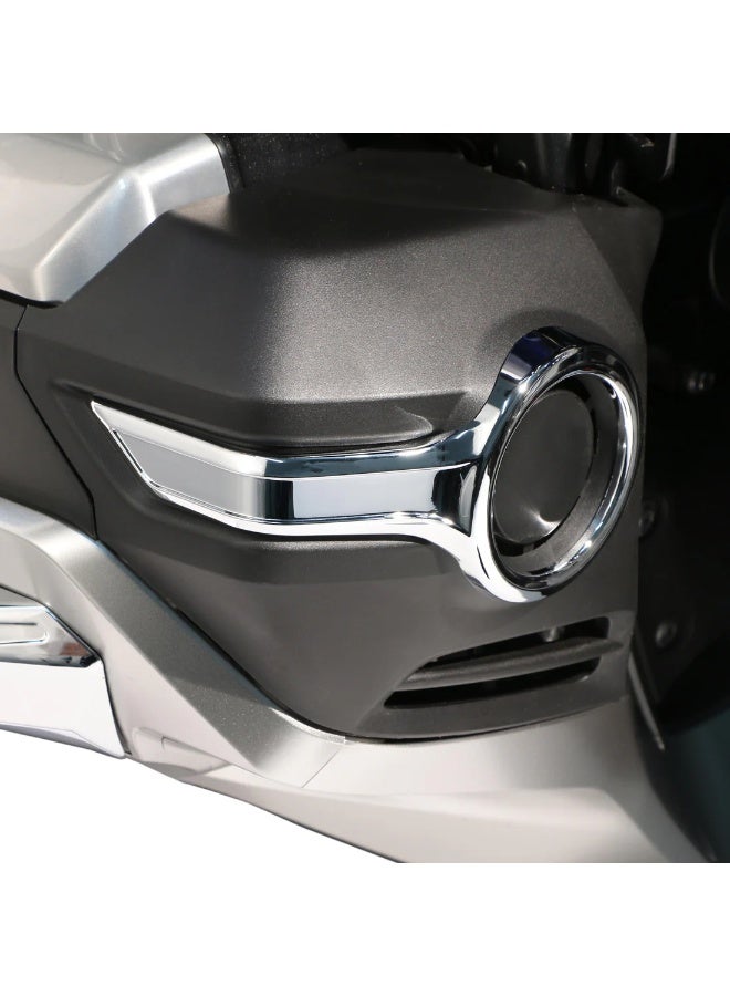 Goldstrike Fog Light Trim Rings – Honda Goldwing GL1800 , Chrome - Image 2