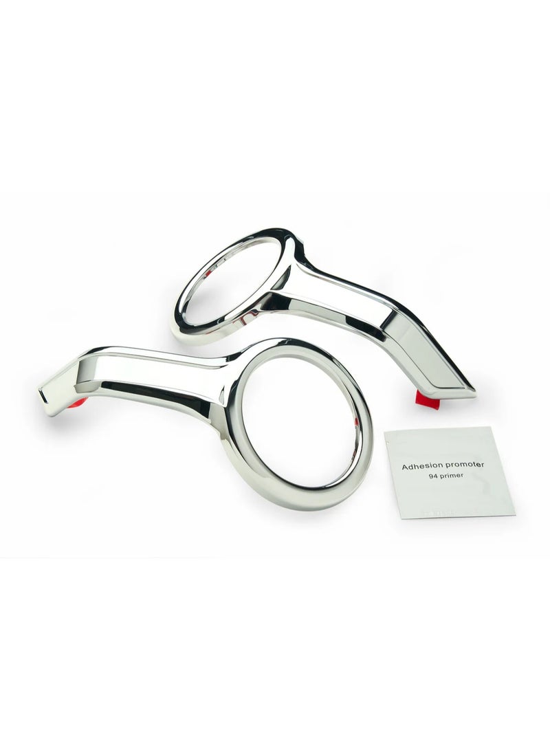 Goldstrike Fog Light Trim Rings – Honda Goldwing GL1800 , Chrome - Image 1