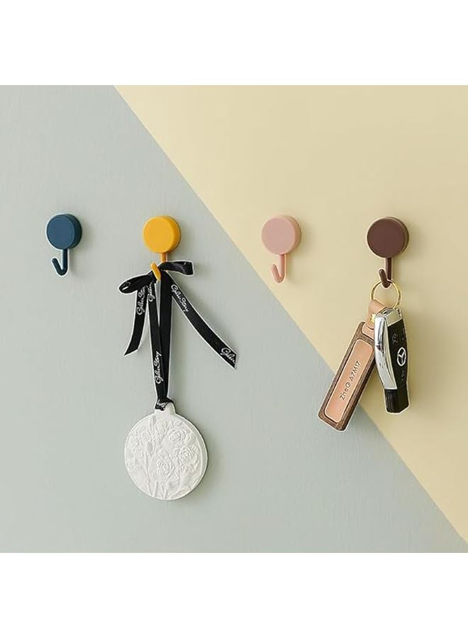 خطافات لاصقة زرقاء عميقة 20 قطعة قوية بدون ثقوب زخرفة جدران غير مرئية - Image 4