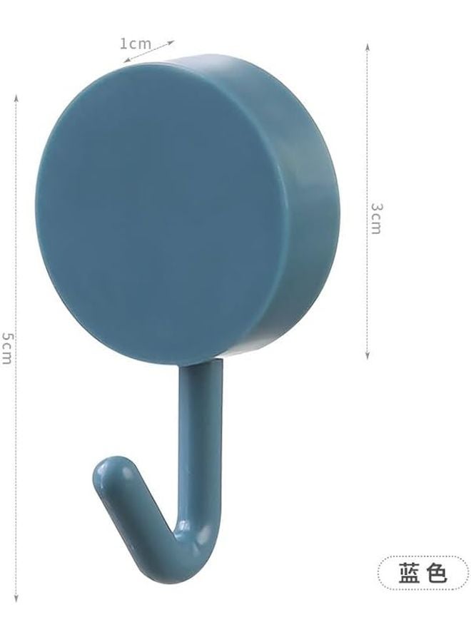 خطافات لاصقة زرقاء عميقة 20 قطعة قوية بدون ثقوب زخرفة جدران غير مرئية - Image 3