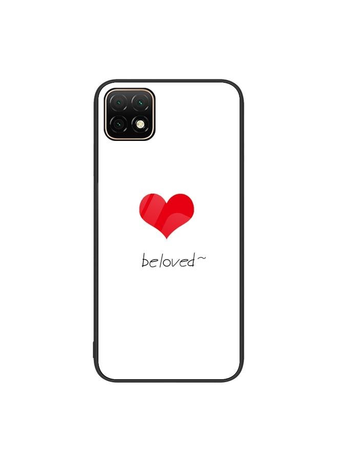 اس-توب جراب لهاتف Huawei Enjoy 20 5G، جراب هاتف زجاجي ملون مطلي - Image 1