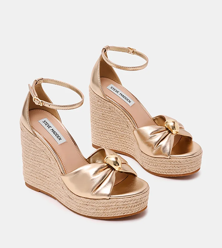 ستيف مادن Taliya Ruched Espadrille Wedges