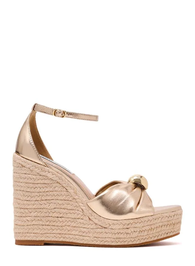Taliya Gold Women's Wedge Sandals