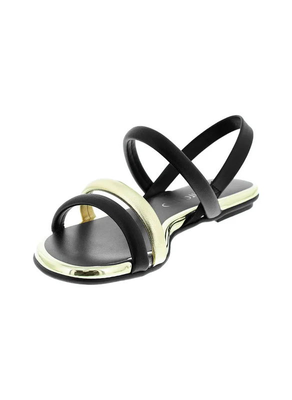 بيرا ريو Beira Rio Ladies Sandals With Back Strap Black | Made In Brazil