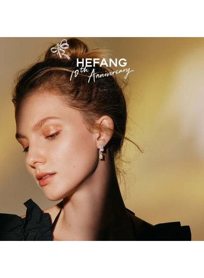 Hefang elry, Lustrous Sugar Cube Earrings, Birthday Gift , Present For Girlfriend - Image 1