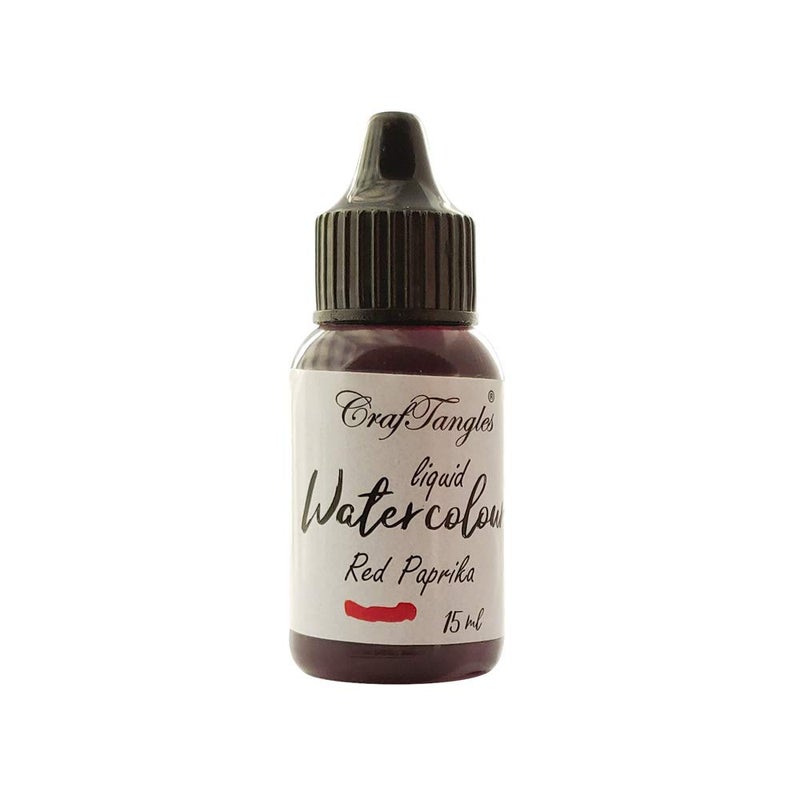 CrafTangles Liquid Watercolor 15 ml Red Paprika