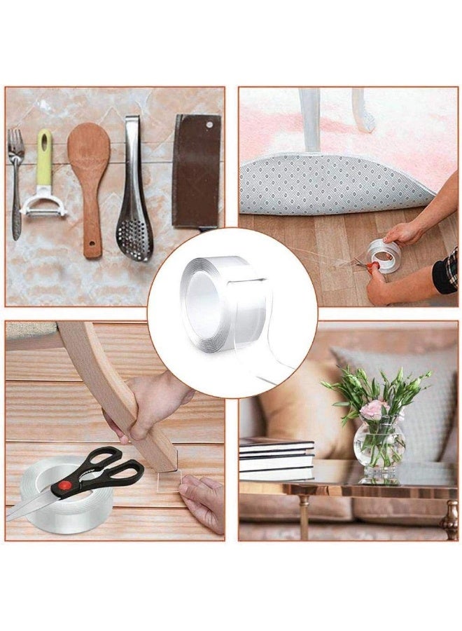 شريط لاصق دبل فيس شفاف قوي التثبيت - Image 2