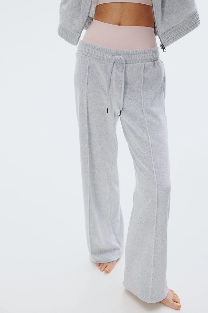 H&M Wide velour joggers