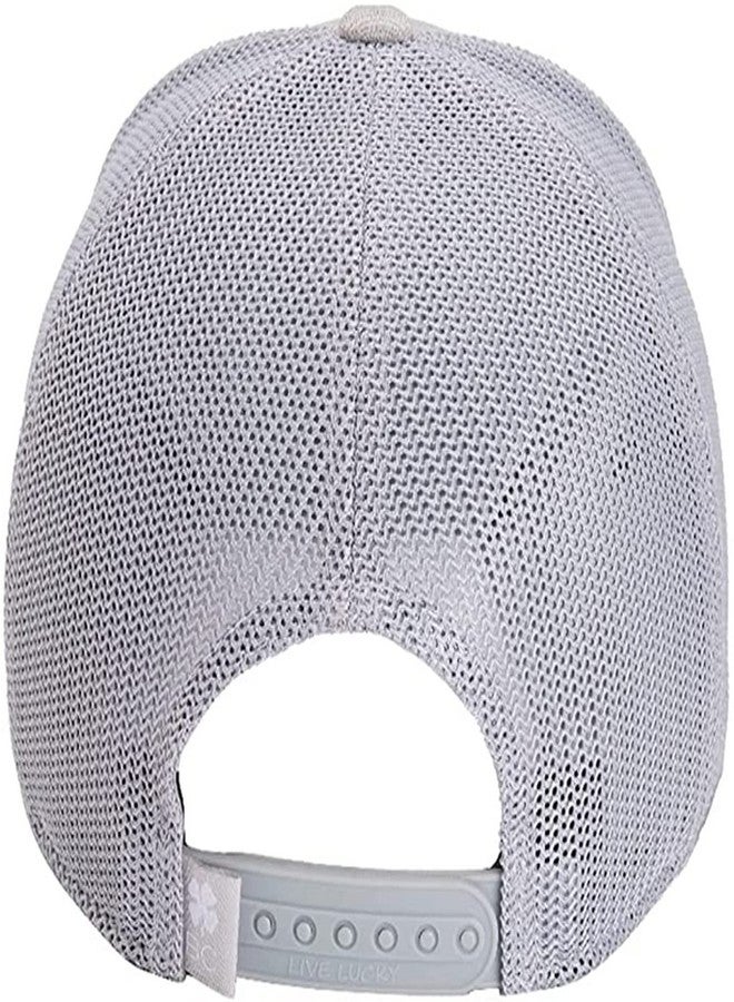 Black Clover Golf Rowdy Snapback Gray/Gray Mesh - Image 2