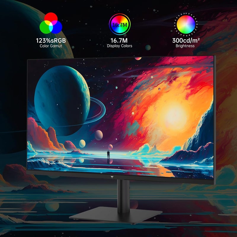 KTC 27 Inch QHD(2560 * 1440) 100Hz Computer Monitor - IPS Panel, Anti-Blue Light Screen, 100% High Color Gamut, 123% sRGB, Support FreeSync and GSync, PC Monitor for Casual Gaming and Working - Image 3