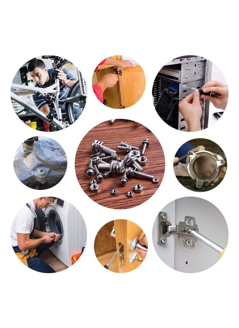 KNP - KNP Machine Screws Bolts 4x15mm Pack of 5 is Ideal for Small Scale Fastening Needs in Various Mechanical Electronic and DIY Projects. - Image 1