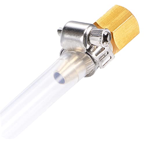 Uenede 6PCS Brass Hose Barb Fittings 1/2" NPT Female to 5/8" Barb Adapter Connector Include 6 Stainless Steel Clamps for Water/Oil/Gas - Image 4