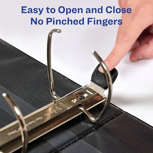 Avery Heavy-Duty View 3 Ring Binder, 4 Inch One Touch EZD Rings, 4.5 Inch Spine, 1 Red Binder (79326) - Image 5