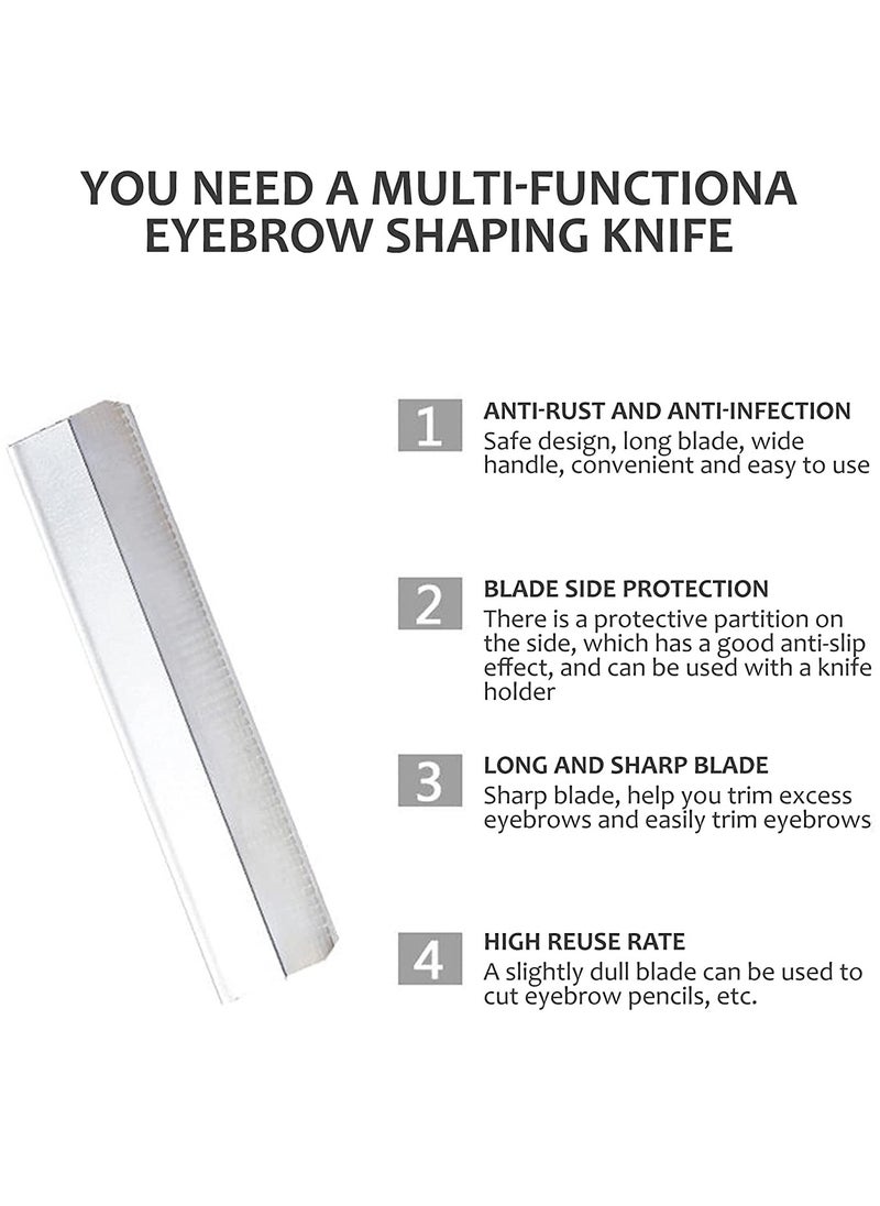 FEIRUISHA 100-Piece  Single Edge Razor Blades for Men and Women - Ideal for Eyebrow Shaping, Straight Razors, and Scrapers,Eyebrow Razor  - Image 5
