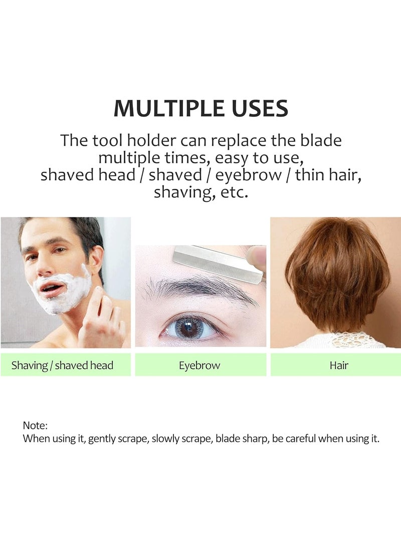 FEIRUISHA 100-Piece  Single Edge Razor Blades for Men and Women - Ideal for Eyebrow Shaping, Straight Razors, and Scrapers,Eyebrow Razor  - Image 4