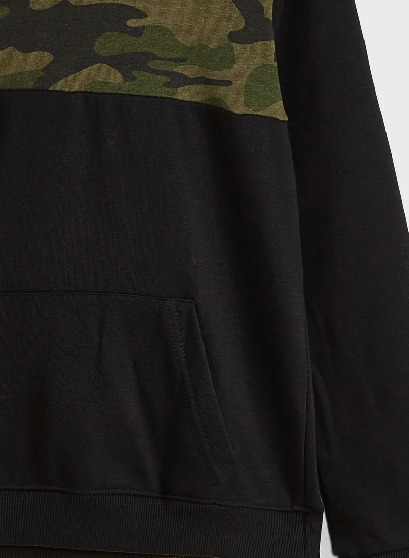 Pinata Camouflage Detail Hoodie