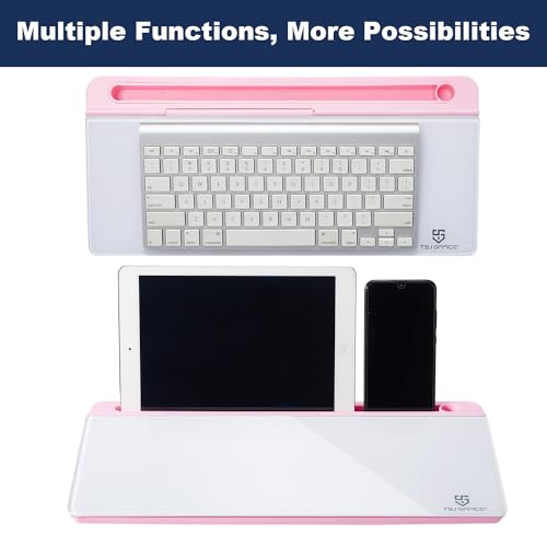 TSJ OFFICE Desktop Whiteboard Dry-Erase-Board - Computer Keyboard Stand White Board Surface Pad with Drawer, Desk Organizers with Accessories for Office, Home, School Supplies - Image 5