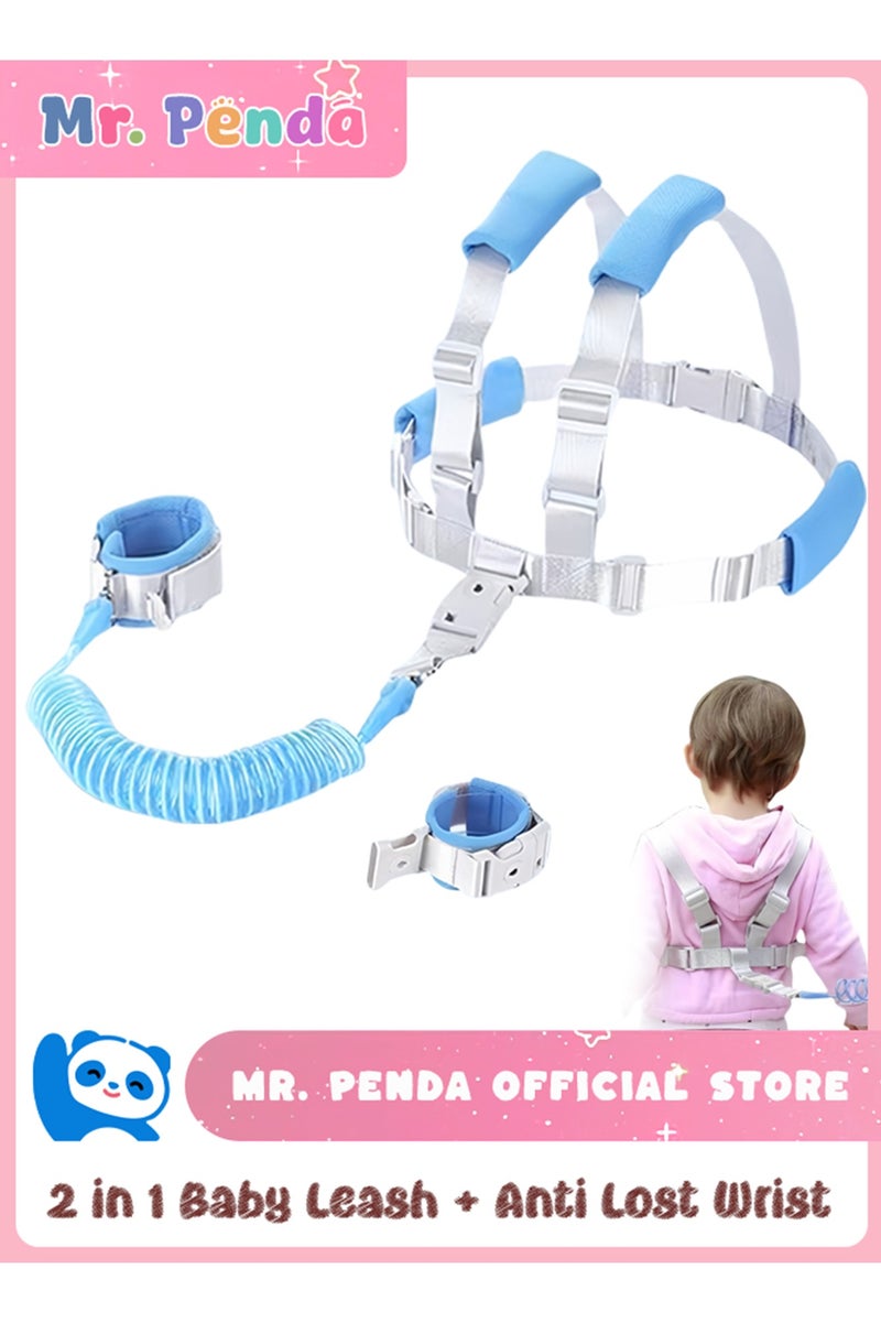 Mr. Penda Kids Anti Lost Wrist Harness Link With Safety Leash (Blue) - Image 1