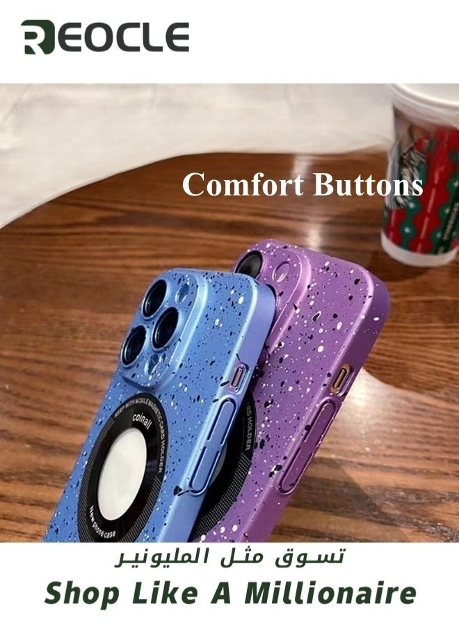 REOCLE Phone Case for iPhone 14 Pro with Camera Lens Protector Anti-Scratch Shockproof Electroplated Slim Phone Cover - Image 3