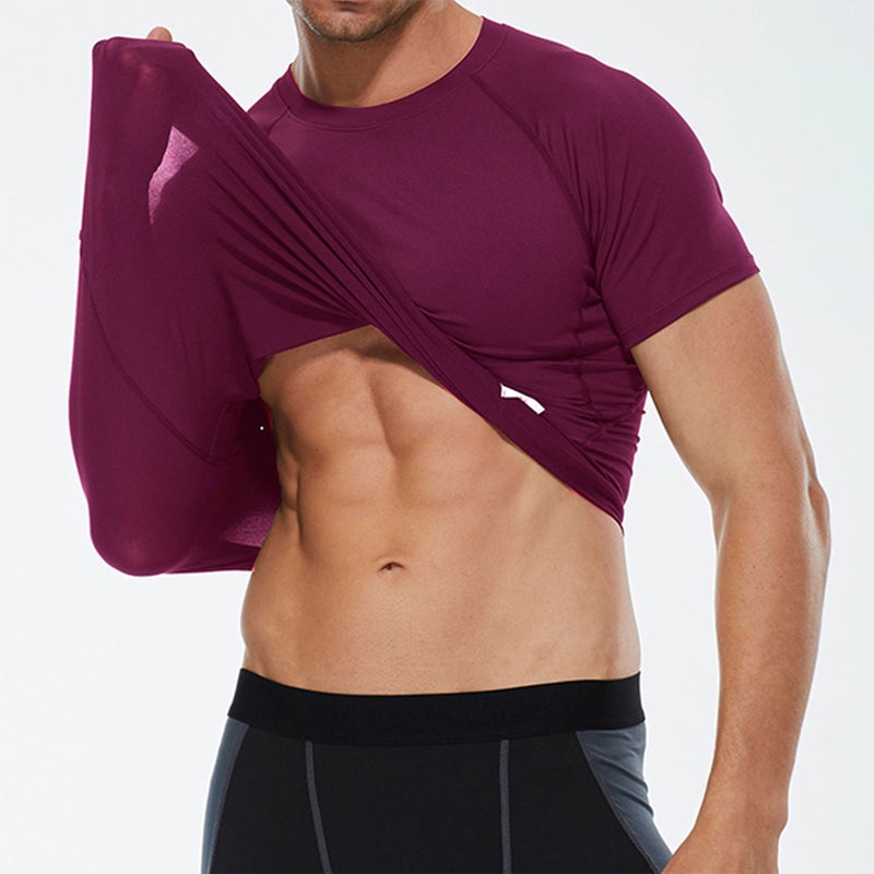 3pcs/set Men's  Quick Dry Short Sleeve Sport T Shirt Gyms Running T-Shirt Men's Outdoors Fitness Breathable Tops - Image 5
