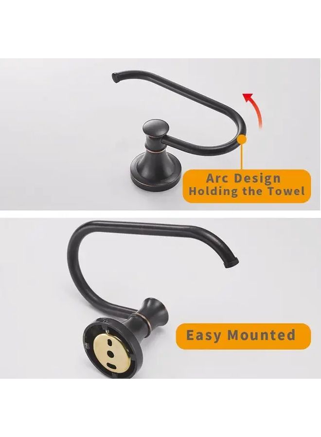 Golden Oil Rubbed Bronze Toilet Paper Holder Wall Mounted Rustproof Bathroom Accessory - Image 2