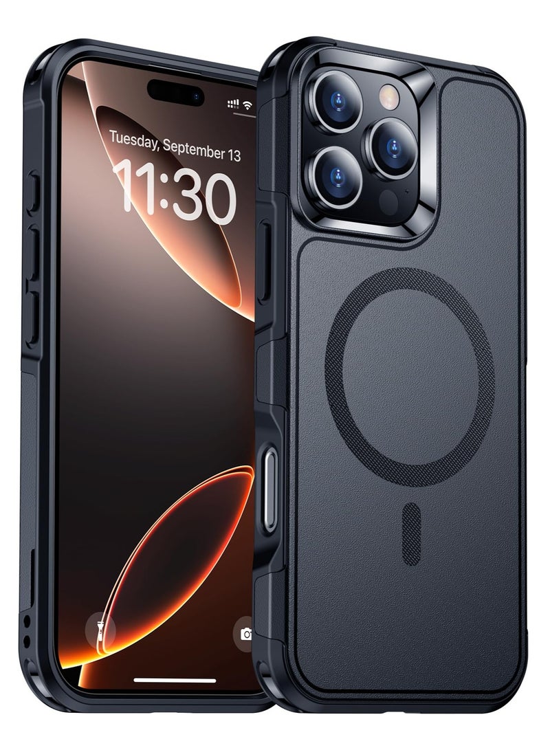 Magnetic Case Cover for iPhone 16 Pro Max 5G, [Compatible with Magsafe][Mil-Grade Drop Protection] Dropproof Heavy Duty Tough Rugged Shockproof Phone Back Case for iPhone 16 Pro Max 5G, Black - Image 1