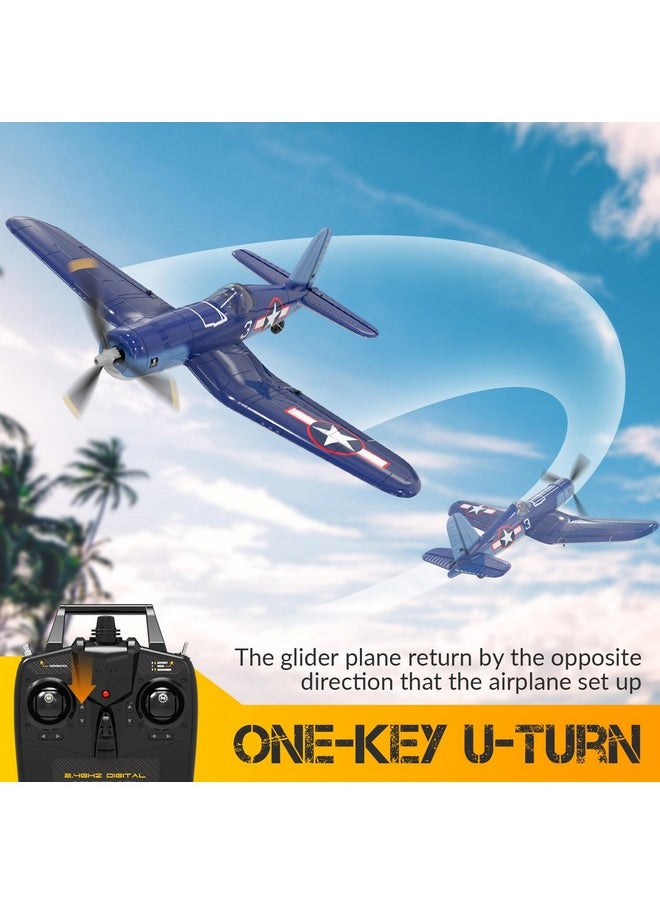 VOLANTEXRC - Rc Plane For Beginners, 4Ch Wwii Rc Airplane F4U Corsair With Aileron, 2.4Ghz Remote Control Plane With Xpilot Self Righting&One Key Aerobatic&Upgraded Canopy (761-8V2 Rtf) - Image 1
