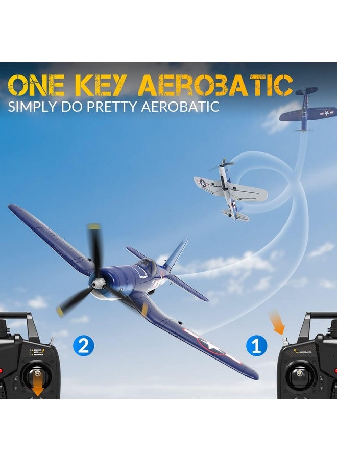 VOLANTEXRC - Rc Plane For Beginners, 4Ch Wwii Rc Airplane F4U Corsair With Aileron, 2.4Ghz Remote Control Plane With Xpilot Self Righting&One Key Aerobatic&Upgraded Canopy (761-8V2 Rtf) - Image 1