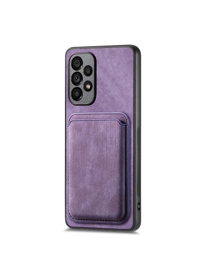 اس-توب جراب هاتف Samsung Galaxy A73 5G جراب جلدي عتيق مع حقيبة بطاقات مغناطيسية - Image 2