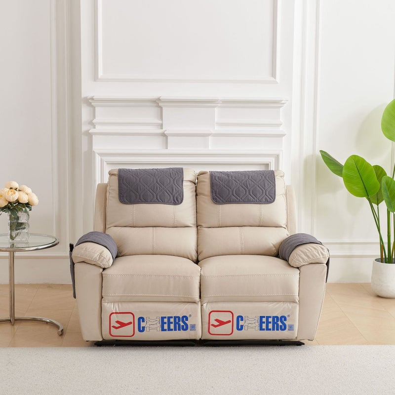 Yi Tong Hong New Cross-Border Sofa Armrest Pad 3-Piece Set with Headrest Pillow and Storage Pocket for Recliner and Sofa - Image 1
