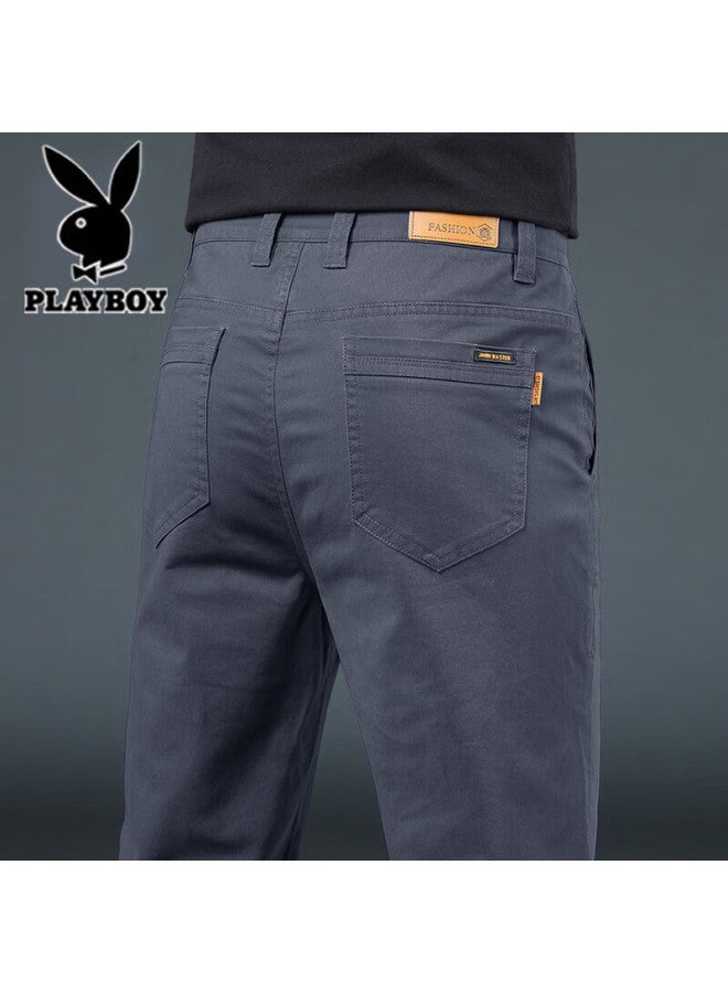 Playboy Men's Casual Pants Autumn Winter New Loose Straight Business Korean Style Trendy Versatile Trousers - Image 1