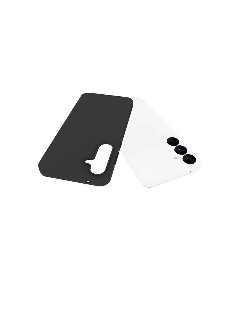 يوارب كينج غطاء حماية من السيليكون السائل الناعم المضاد للخدش لهاتف سامسونج جالاكسي A55 5G أسود - Image 2