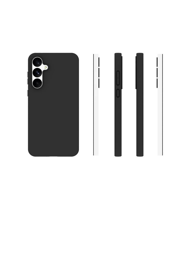 يوارب كينج غطاء حماية من السيليكون السائل الناعم المضاد للخدش لهاتف سامسونج جالاكسي A55 5G أسود - Image 4