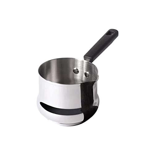 Meyer Nickel Free Stainless Steel Mini Pot | Milk Pan, Tea Pan Stainless Steel, Milk Pan Induction Base | Chai Pan | Small Saucepan | Milk Boiling Vessel | Saucepan with Handle, 10cm, Grey |0.60 liter - Image 1