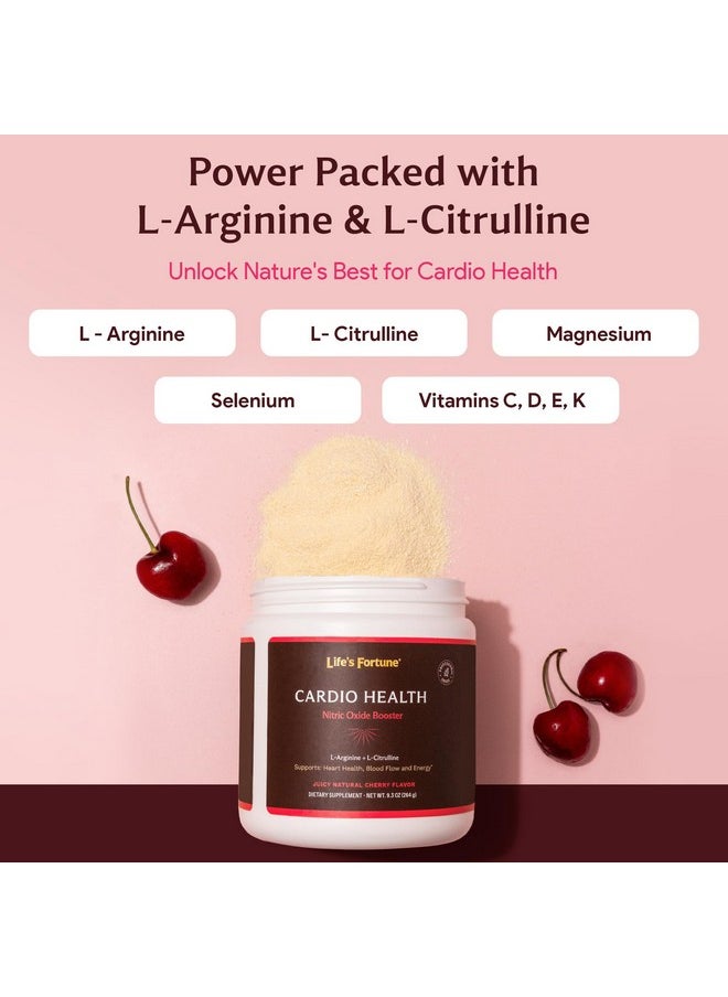 Life's Fortune Life's Fortune L Arginine L Citrulline Supplement Powder - High Potency Nitric Oxide Supplement Booster with Natural Cherry Flavor (20 Servings (Pack of 1)  - Image 2