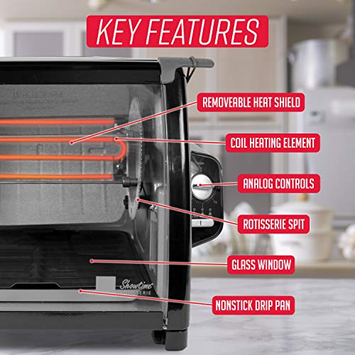 Ronco Modern Rotisserie Oven, Large Capacity (12lbs) Countertop Oven, Multi-Purpose Basket for Versatile Cooking, Easy-to-Use Controls - Image 4