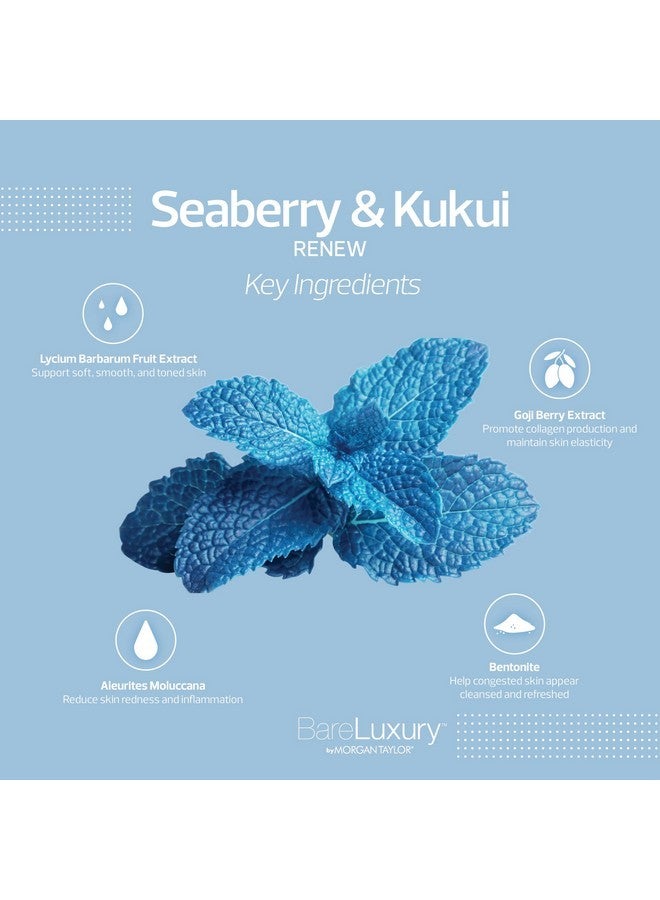 Morgan Taylor Bareluxury 4-Step Complete Pedicure & Manicure Packs (Renew Seaberry & Kukui), Hand And Foot Spa Kit In 4 Packs, Pedicure And Manicure Kit, Self Care Gifts For Women - Image 4
