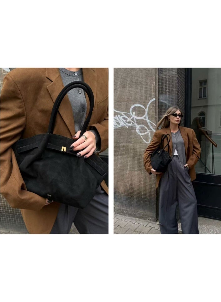 جي دبليو بي حقيبة يد كبيرة نسائية من جلد السويد الصناعي من JW PEI - Image 5