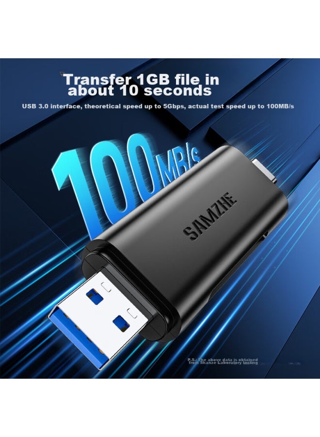 Samzhe Usb3.0 High-speed Card Reader Sd/tf Multi-functional Usb/type-c For Apple 16/15 Phones, Dslr Camera, Ccd, Surveillance Recorder, Storage Memory Card - Image 2