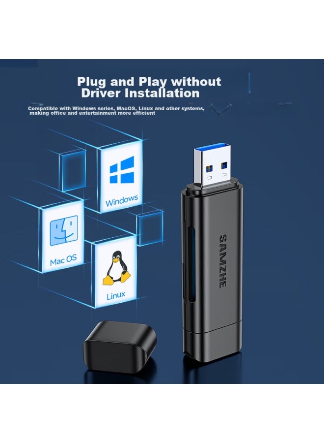 Samzhe Usb3.0 High-speed Card Reader Sd/tf Multi-functional Usb/type-c For Apple 16/15 Phones, Dslr Camera, Ccd, Surveillance Recorder, Storage Memory Card - Image 5
