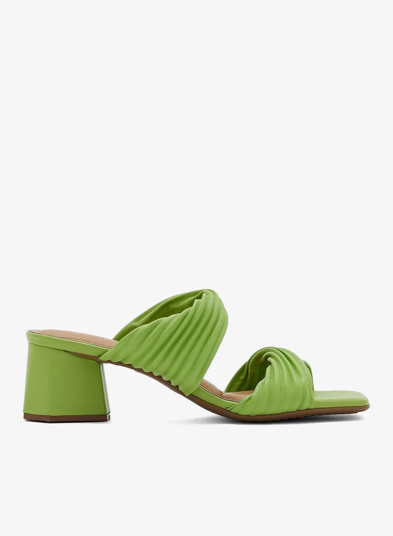 فيزانو صنادل بكعب متوسط للنساء - صنادل بكعب مفتوح من الخلف للبنات مع رباط للكاحل