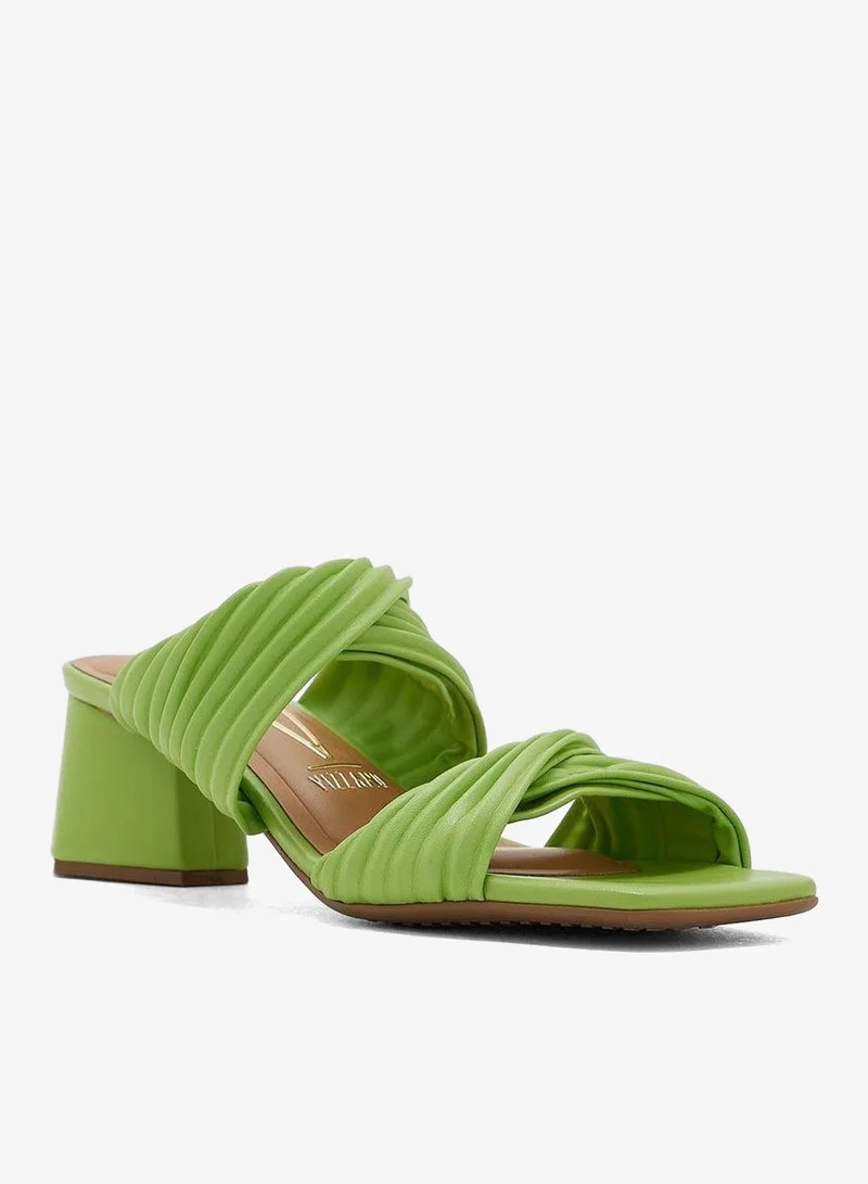 فيزانو صنادل بكعب متوسط للنساء - صنادل بكعب مفتوح من الخلف للبنات مع رباط للكاحل