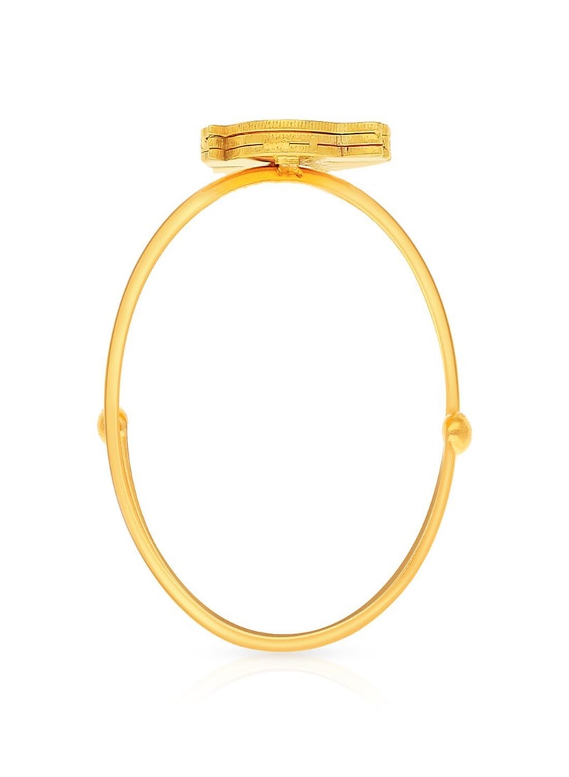 Malabar Gold and Diamonds خاتم من الذهب الأصفر عيار 22 قيراط (916) RG0939344_Y_9 للأطفال  - Image 3