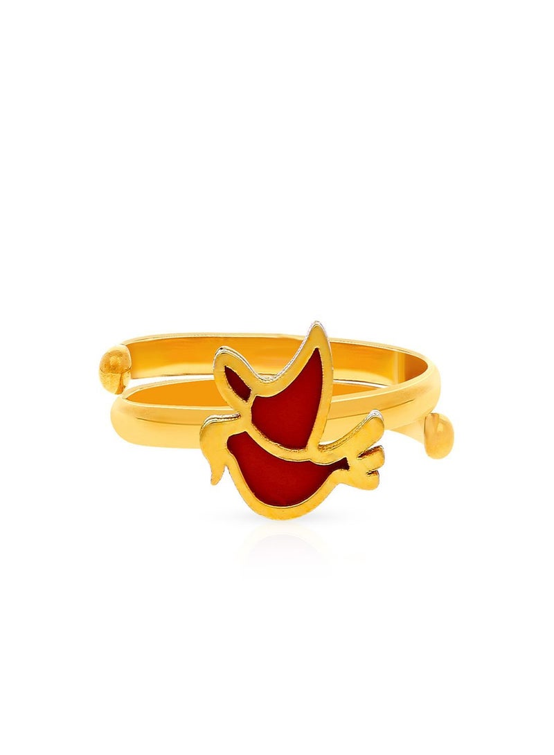 Malabar Gold and Diamonds خاتم من الذهب الأصفر عيار 22 قيراط (916) RG0939344_Y_9 للأطفال  - Image 2